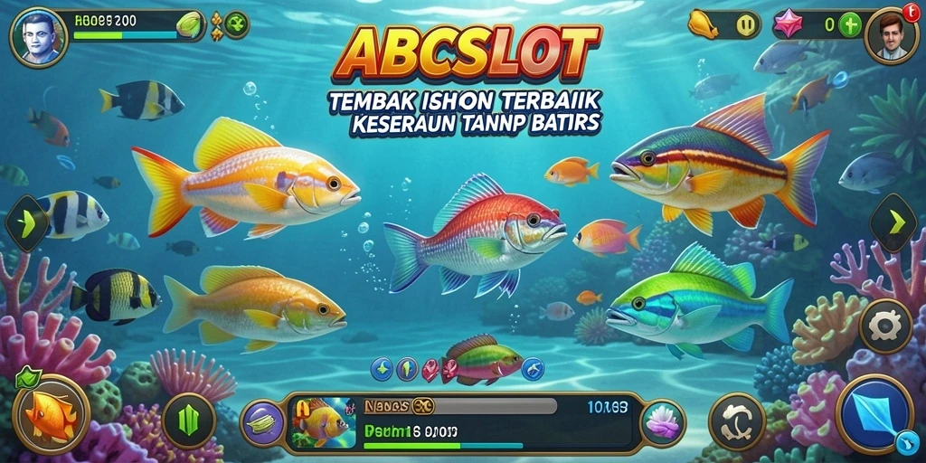 Gameplay seru Tembak Ikan dengan grafik menawan di ABCSLOT.
