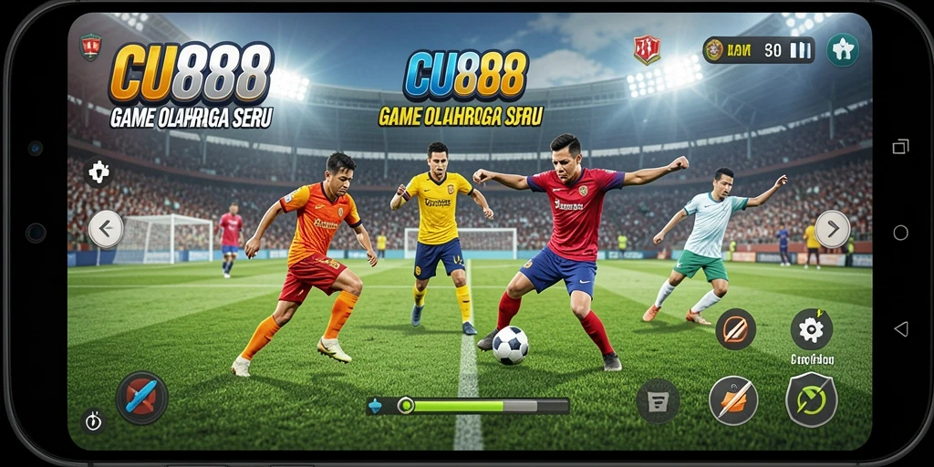 Tampilan gameplay seru di CU888 dengan berbagai cabang olahraga.