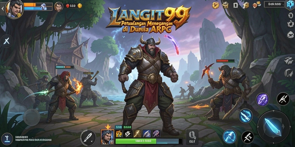 Tangkapan layar menampilkan aksi seru dalam pertempuran ARPG.