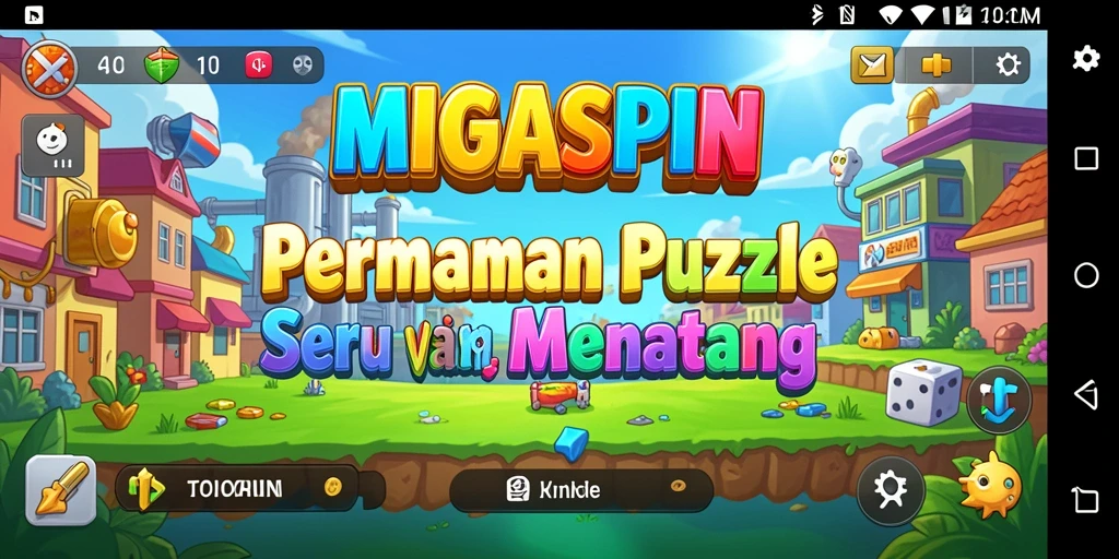 Tampilan gameplay <strong>MIGASPIN</strong> yang seru dan menantang.
