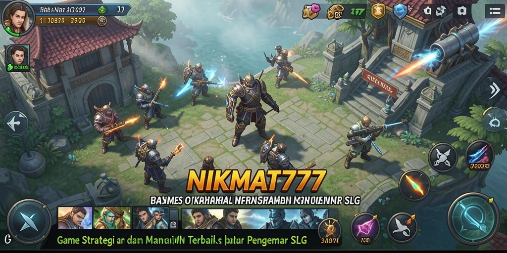 Tampilan gameplay menarik di NIKMAT777 dengan strategi SLG.