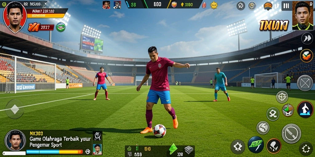 Gameplay NX303 yang intens dan grafis menawan.