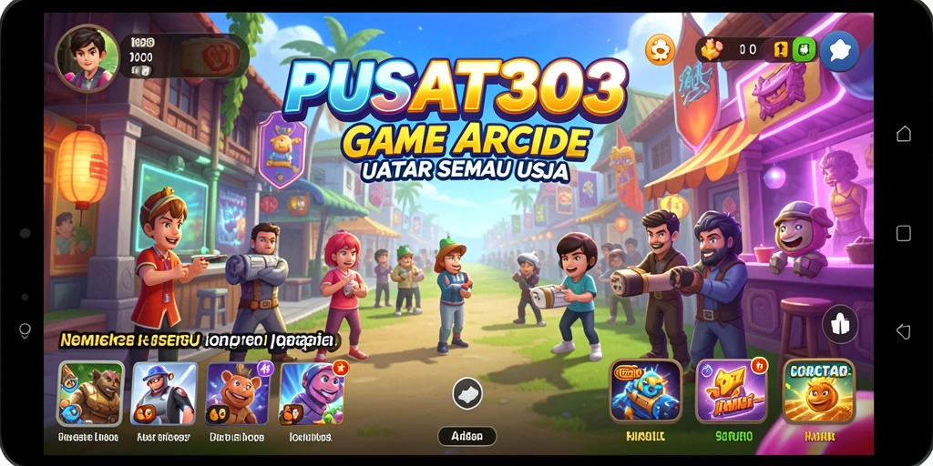 Tangkapan layar PUSAT303 menunjukkan aksi seru dalam gameplay arcade.