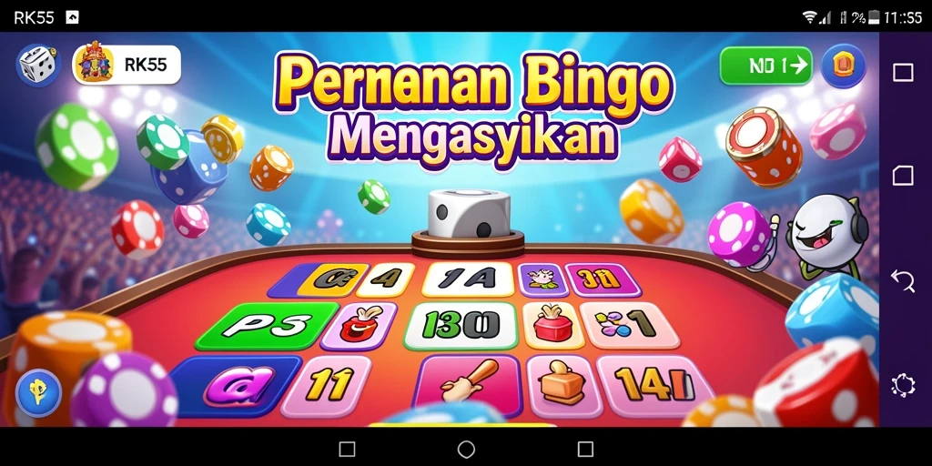 Tampilan gameplay seru yang menampilkan aksi Bingo.