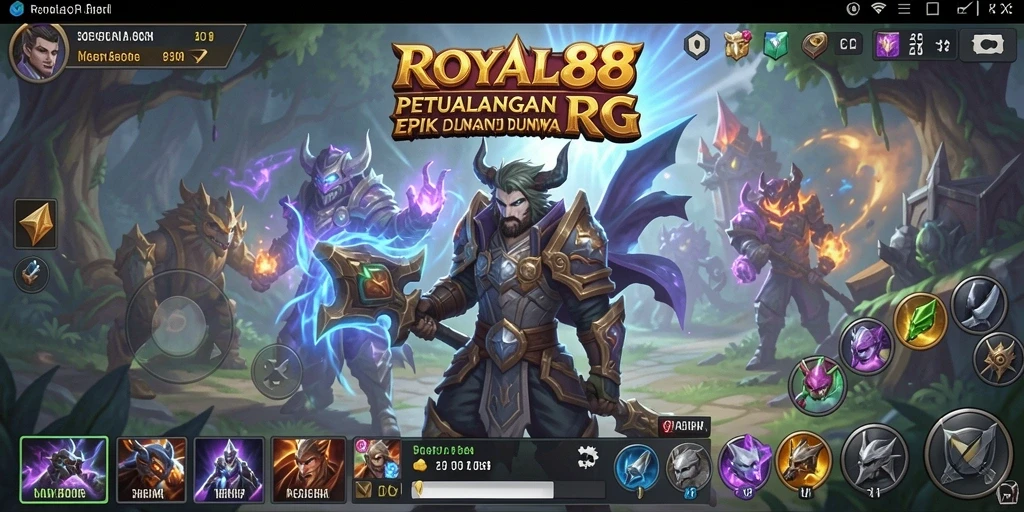 Tampilan gameplay seru dari ROYAL88 yang menampilkan aksi RPG.
