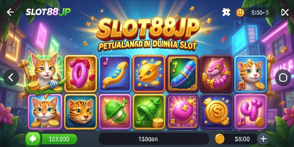 Screenshot gameplay SLOT88JP menampilkan petualangan seru yang mendebarkan.