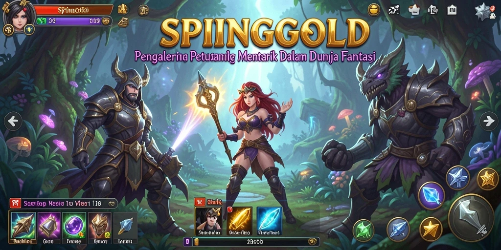 Gameplay seru dan penuh warna dalam SPINGOLD.