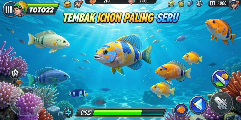 Screenshot dari gameplay Tembak Ikan TOTO22 yang seru.